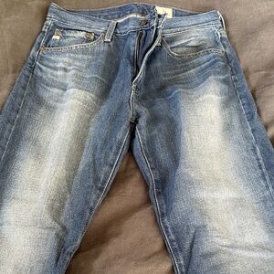 AG Adriano Goldschmied Faded Blue Boyfriend Jeans